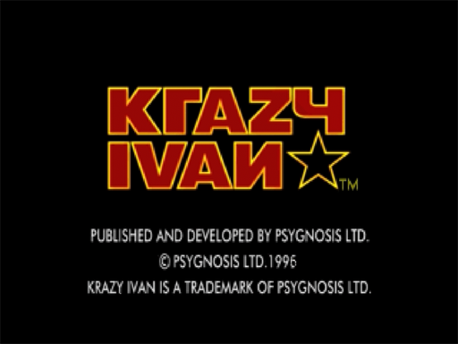 Krazy Ivan title screen for Sega Saturn